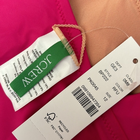 NWT J. Crew Ruched Sides Ruffle Strap One Piece - Picture 13 of 13